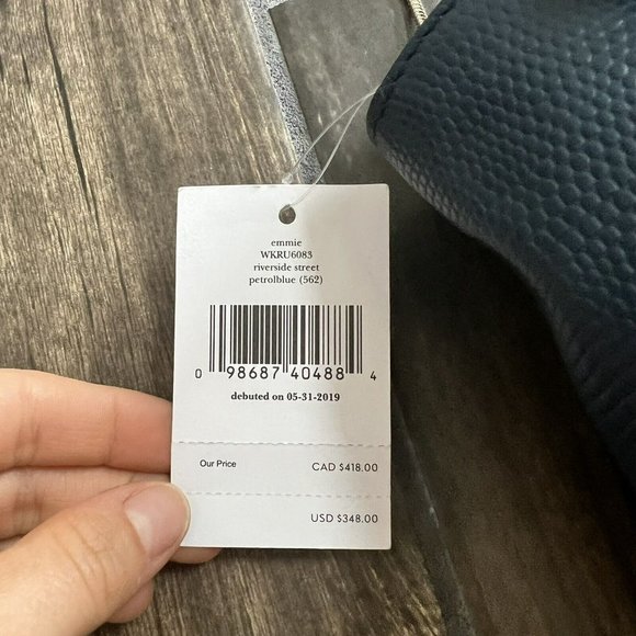 KATE SPADE Emmie Riverside Street Crossbody Bag PETROL BLUE $348 New - Picture 3 of 8